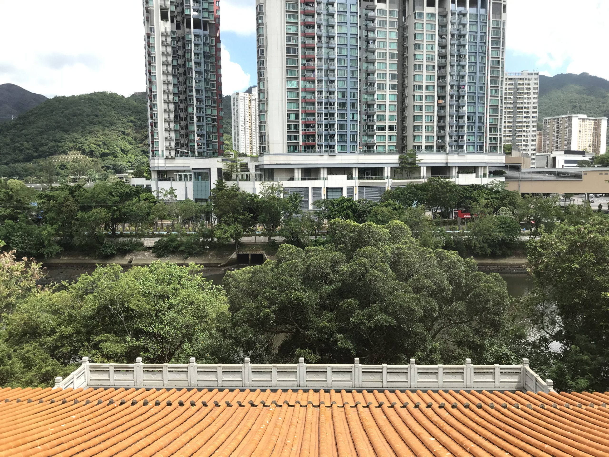 The Heritage Museum sits beside the tranquil Shing Mun River